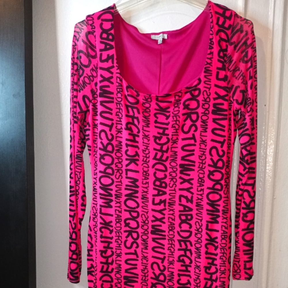 IRIS pink and black dress